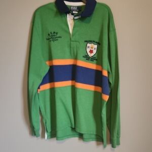 Polo by Ralph Lauren Green and Blue Polo with Emblem